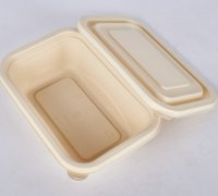 食品級(jí)可降解餐盒圓碗多格外賣(mài)打包盒一次性淀粉餐盒飯盒快餐盒